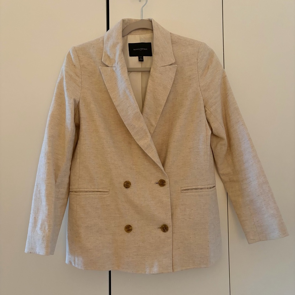 Banana Republic Cream Blazer